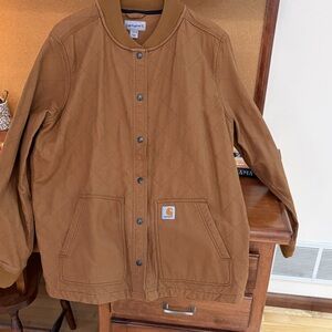 Carhartt Brown Canvas Shirt Jacket